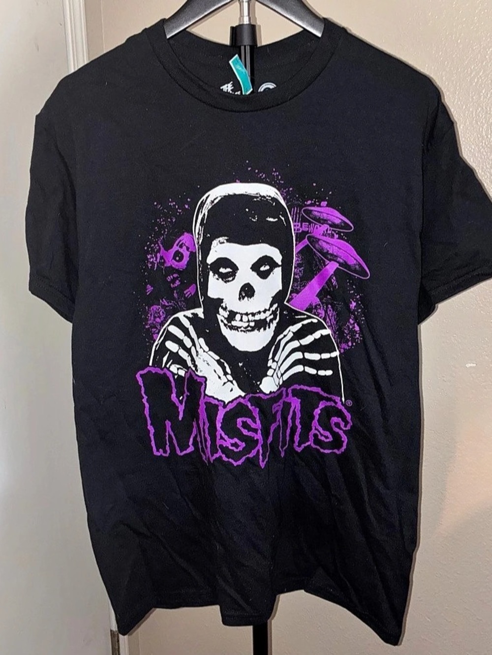 The Misfits Highly Collectible Graphic Tee in Black & Purple Men’s Medium NWT